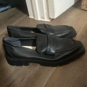 Dolce Vita Women’s Shoes Size 8.5 Black Leather Elias Chunky sole